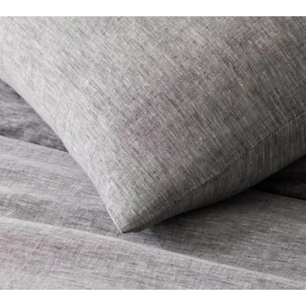 West Elm european flax linen melange sham